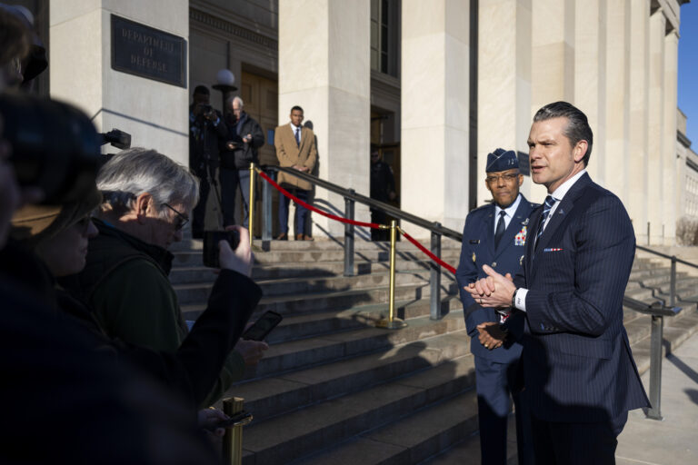 SD Hegseth Arrives at the Pentagon
